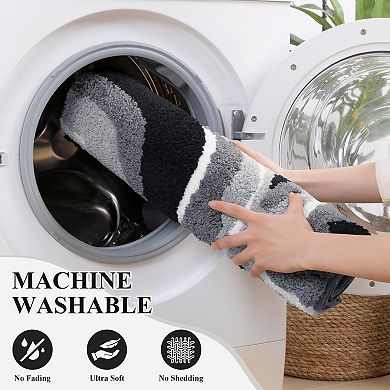 Bathroom Rug Set 5 Piece Soft Non Slip Absorbent Bath Mat