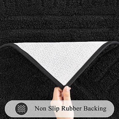 Bathroom Rugs Sets 5 Piece Soft Absorbent Bath Mat Runner Toilet Cover