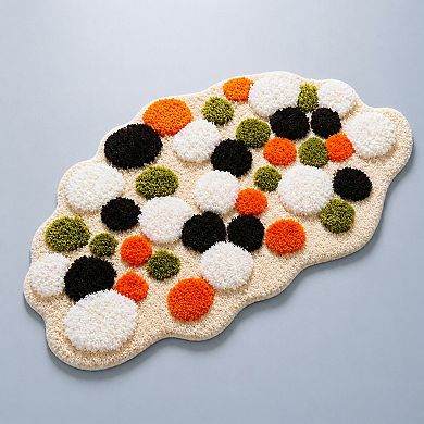 3D Tufted Bath Mat Non Slip Absorbent Plush Rug for Bathroom Bedroom Entryway