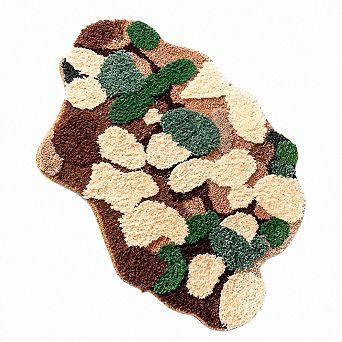3D Tufted Bath Mat Non Slip Absorbent Plush Rug for Bathroom Bedroom Entryway