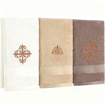 3 Mini Towels Cotton Embroidered Soft Absorbent Bathroom Kitchen Christmas Decor Gift