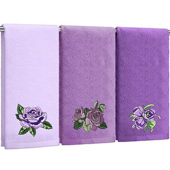 3 Mini Towels Cotton Embroidered Soft Absorbent Bathroom Kitchen Christmas Decor Gift