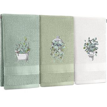 3 Mini Towels Cotton Embroidered Soft Absorbent Bathroom Kitchen Christmas Decor Gift