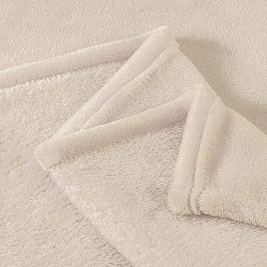 Fluffy Fleece Blanket Soft Warm Lightweight Travel Camping
