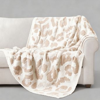 Leopard Print Throw Blanket Ultra Soft Lightweight