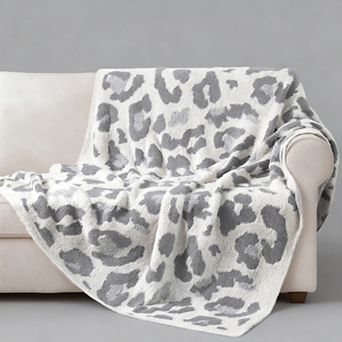 Leopard Print Throw Blanket Ultra Soft Lightweight