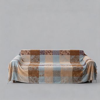 Chenille Jacquard Tassel Throw Blanket