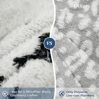 Cow Print Blanket Ultra Soft Lightweight Western Decor