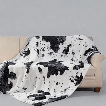 Cow Print Blanket Ultra Soft Lightweight Western Decor