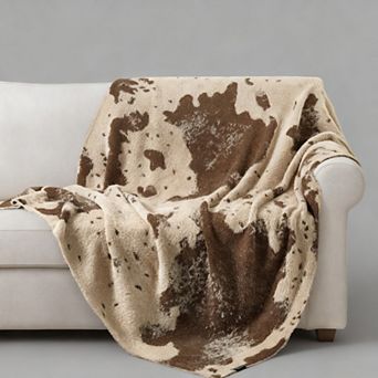 Cow Print Blanket Ultra Soft Lightweight Western Decor