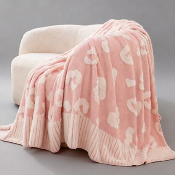 Leopard Fleece Throw Blanket