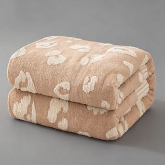 Leopard Fleece Throw Blanket