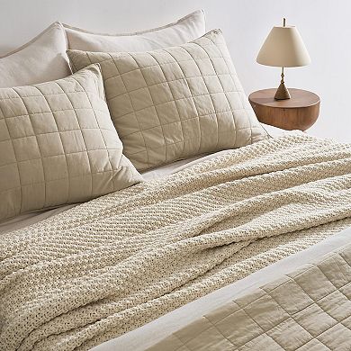 Chunky Chenille Knit Throw Blanket