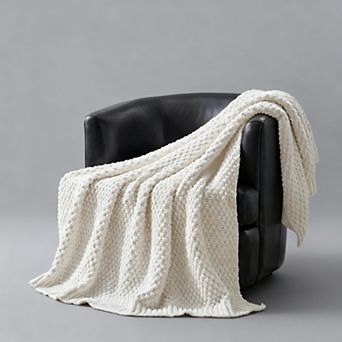Chunky Chenille Knit Throw Blanket