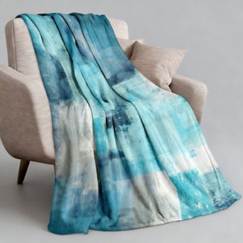 Abstract Art Flannel Throw Blanket