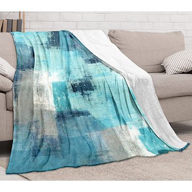 Abstract Art Flannel Throw Blanket