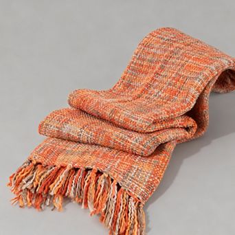 Multicolor Boho Throw Blanket 50x60 Tassel Fringe Couch Decor
