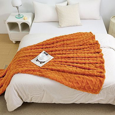 Boho Throw Blanket Soft Cozy Flannel Bedding