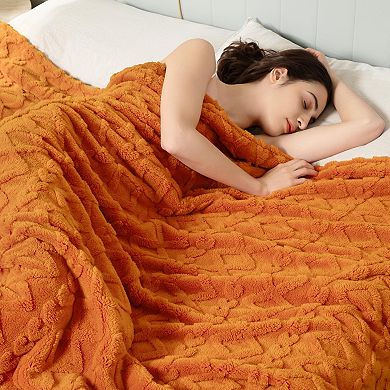 Boho Throw Blanket Soft Cozy Flannel Bedding