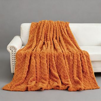 Boho Throw Blanket Soft Cozy Flannel Bedding