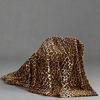 Leopard Print Fleece Blanket Soft Cozy