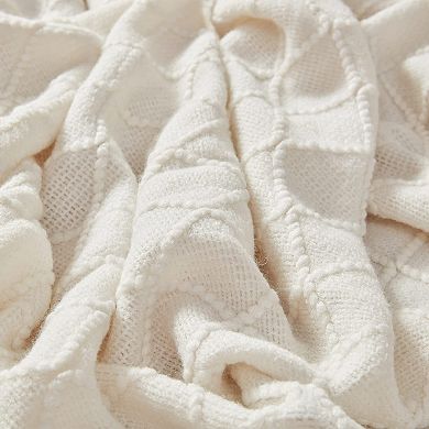 Knitted Throw Blanket Soft Tassel Lightweight Decorative