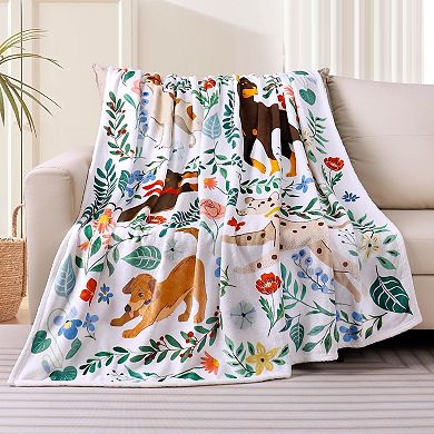 Flower Flannel Blanket Soft Warm