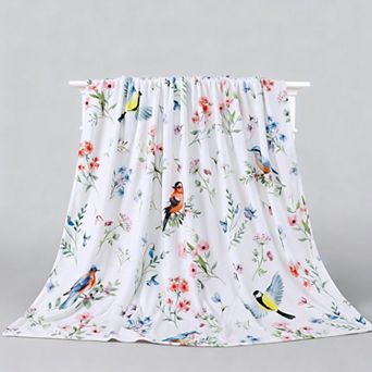 Flower Flannel Blanket Soft Warm