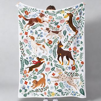 Flower Flannel Blanket Soft Warm