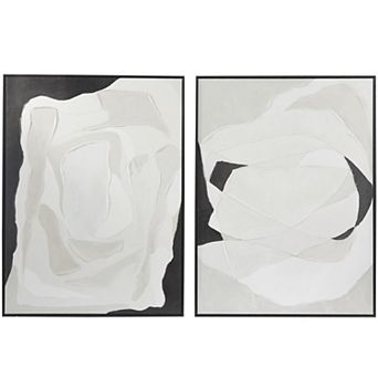 Stella & Eve 2 pc Abstract Framed Canvas Wall Art Set