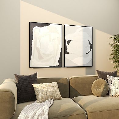 Stella & Eve 2-piece Abstract Framed Canvas Wall Art Set