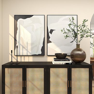 Stella & Eve 2-piece Abstract Framed Canvas Wall Art Set