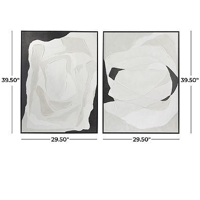 Stella & Eve 2-piece Abstract Framed Canvas Wall Art Set