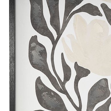 Stella & Eve Floral Design Framed Canvas Wall Art