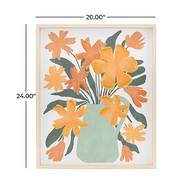Stella & Eve Floral Vase Framed Wall Art