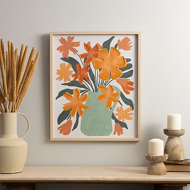 Stella & Eve Floral Vase Framed Wall Art