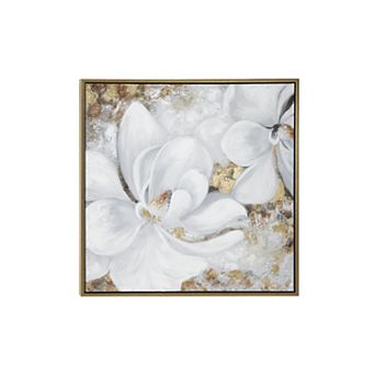 Stella & Eve Framed Canvas Wall Art with Gold Foil Accents