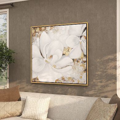 Stella & Eve Framed Canvas Wall Art with Gold Foil Accents