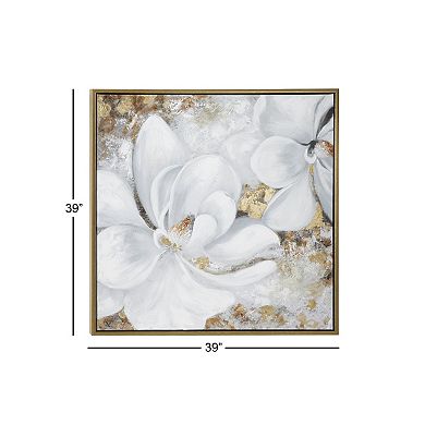 Stella & Eve Framed Canvas Wall Art with Gold Foil Accents