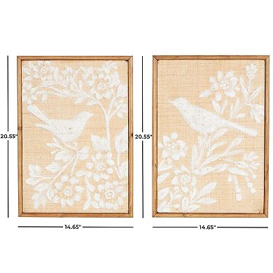 Stella & Eve 2-piece Floral Framed Wall Art Set