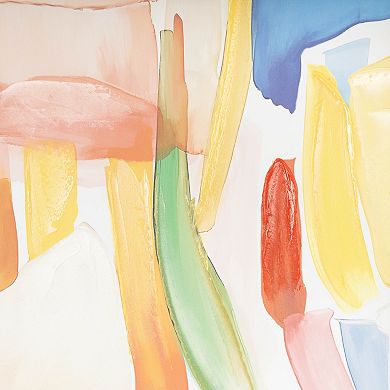 Stella & Eve Brushed Paint Strokes Framed Canvas Wall Art