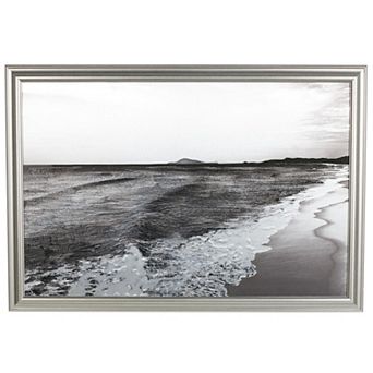 Stella & Eve Framed Canvas Textured Ocean Wall Art