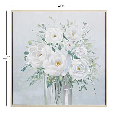 Stella & Eve Framed Canvas Bouquet Wall Art