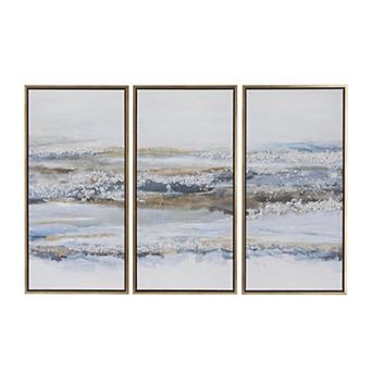 Stella & Eve 3 pc Framed Canvas Wall Art Set