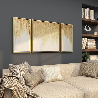 Stella & Eve 3-piece Framed Canvas Drip Wall Art Set
