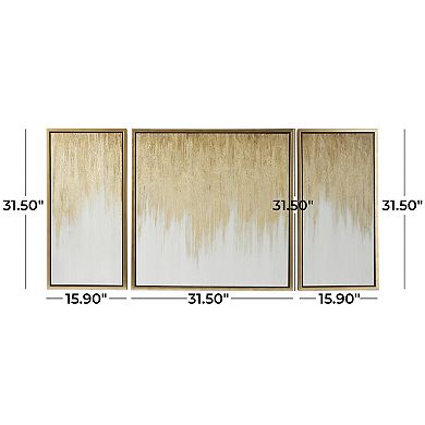 Stella & Eve 3-piece Framed Canvas Drip Wall Art Set