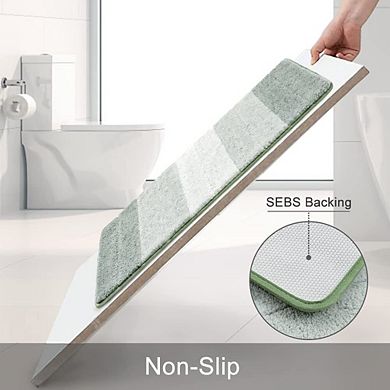 Bath Mat Ultra Soft Thick Absorbent Non Slip Machine Washable