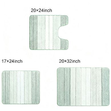 Bath Mat Ultra Soft Thick Absorbent Non Slip Machine Washable
