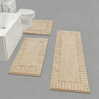 Bathroom Rugs Non Slip Washable Shower Mat Plush Shaggy Absorbent Bath Set