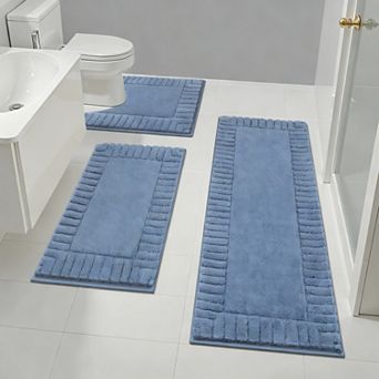 Bathroom Rugs Non Slip Washable Shower Mat Plush Shaggy Absorbent Bath Set